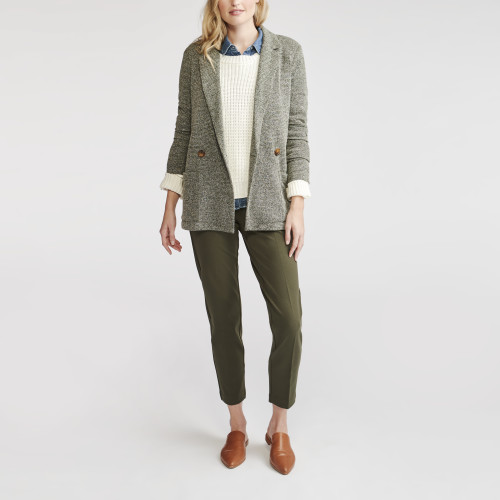 how to layer: tweed blazer