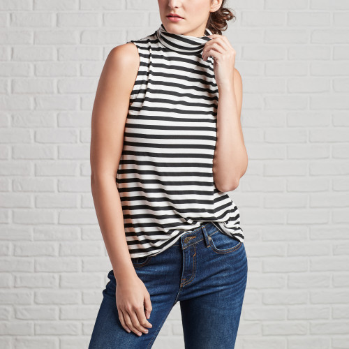 Utility Jackets & Cargo Pants: Striped Top