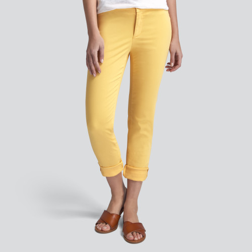 winter to spring: colored chinos