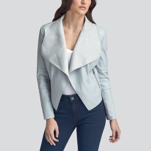 what to wear: drape front jacket