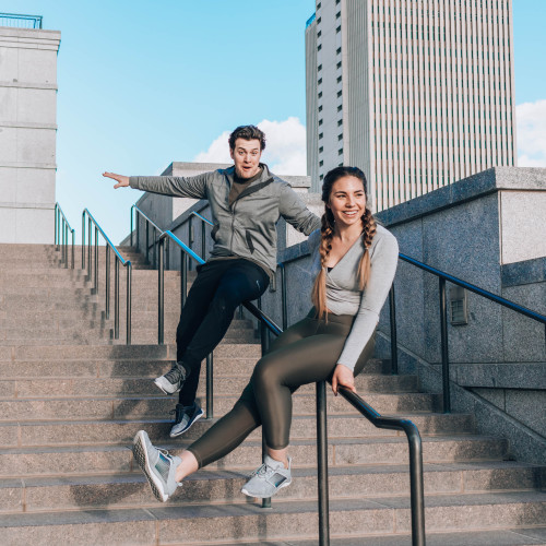 couples workouts: stairs