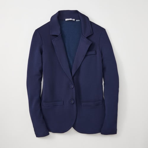 summer business casual: navy blazer