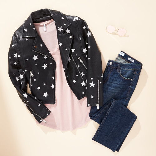 labor day outfits: star moto jacket
