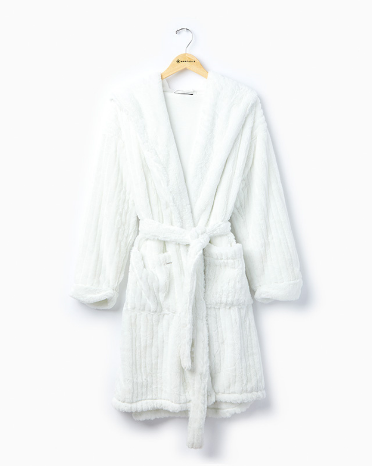 Plush Robe from Wantable Sleep & Body Edit - Pretty You London Cloud Robe in Cream
